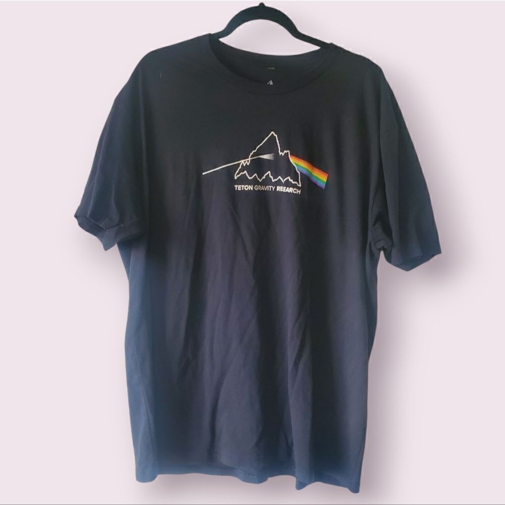 Teton Gravity Research "Pink Floyd Inspired" Prism Tee Tshirt Men's XXL | VGC